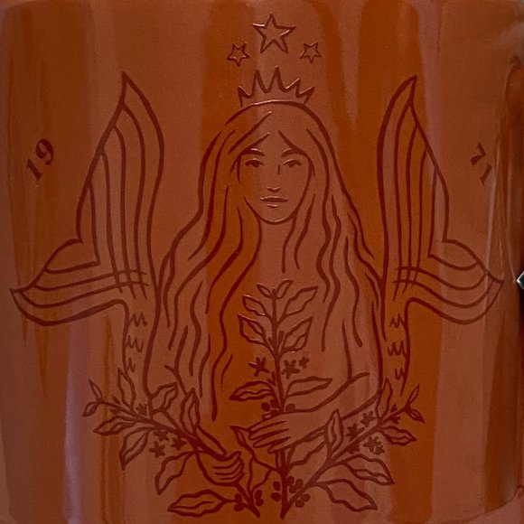 Mermaid Spring 2021 Starbucks 50th Anniversary Mug Terra Cotta Ceramic 12 Oz Mug - Picture 8 of 15